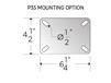 ZINC PLATED KINGPINLESS CASTER- PHENOLIC WHEELS