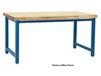 KENNEDY SERIES WORKBENCH W/OILED BUTCHERBLOCK TOP - SQUARE CUT EDGE