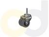 LOW PROFILE CASTERS - THERMO-RUBBER WHEELS