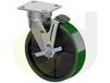 ZINC PLATED CASTERS - POLY ON CAST IRON WHEELS