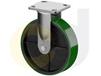 ZINC PLATED CASTERS - POLY ON CAST IRON WHEELS
