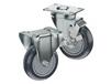 CASTERDEPOT TOP PLATE CASTERS - THERMO-URETHANE WHEEL - CAPACITIES UP TO 350 LBS.