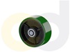 ZINC PLATED CASTERS - POLY ON CAST IRON WHEELS
