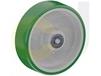 ZINC PLATED KINGPINLESS CASTER- POLY ON CAST IRON WHEELS