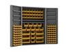 HEAVY DUTY ALL-WELDED BIN &amp; SHELF 14 GA. STEEL STORAGE CABINETS