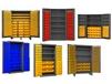HEAVY DUTY ALL-WELDED BIN & SHELF 14 GA. STEEL STORAGE CABINETS