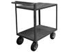 2 SHELF STOCK CARTS WITH RAISED HANDLES