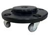 CRUSADER ROUND TRASH CANS - LIDS &amp; DOLLY
