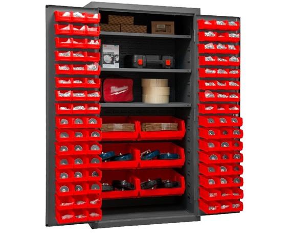 16 GAUGE CABINETS WITH HOOK-ON-BINS&#174; AND SHELVES