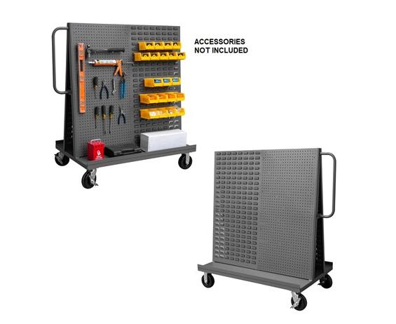 LOUVERED PANEL &amp; PEGBOARD A-FRAME TRUCKS