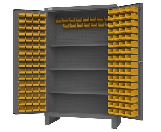 HEAVY DUTY CABINETS WITH HOOK-ON-BINS® &amp; SHELVES