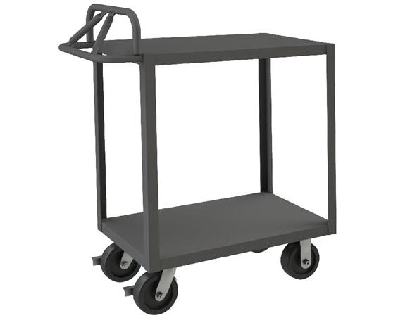 ROLLING STOCK CART WITH ERGONOMIC HANDLE