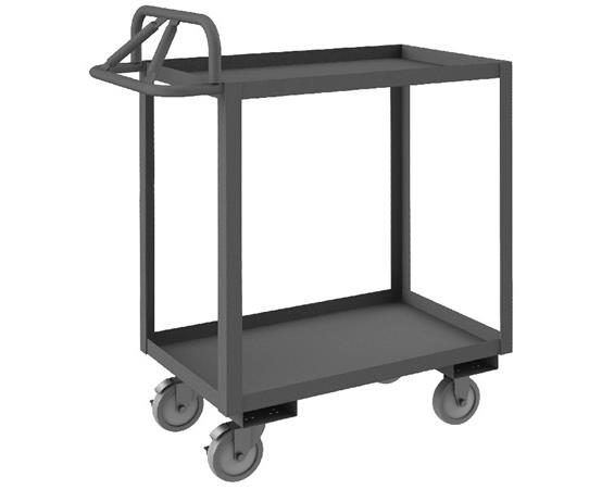ROLLING STOCK CART WITH ERGONOMIC HANDLE