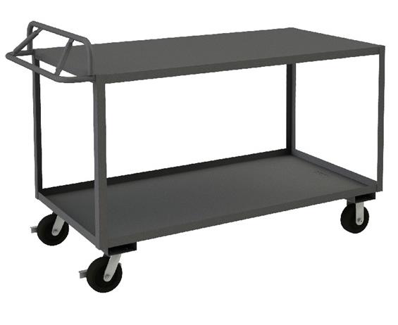 ROLLING STOCK CART WITH ERGONOMIC HANDLE