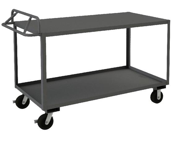 ROLLING STOCK CART WITH ERGONOMIC HANDLE