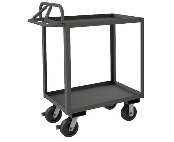 ROLLING STOCK CART WITH ERGONOMIC HANDLE