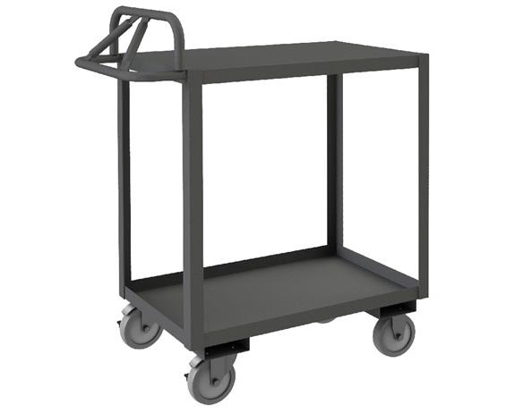 ROLLING STOCK CART WITH ERGONOMIC HANDLE