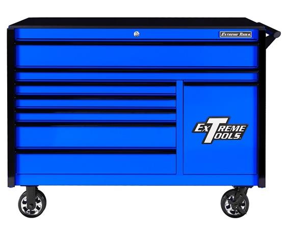 DX SERIES ROLLER CABINET WITH POWER TOOL DRAWER &amp; EXTREME POWER WORKSTATION® HUTCH