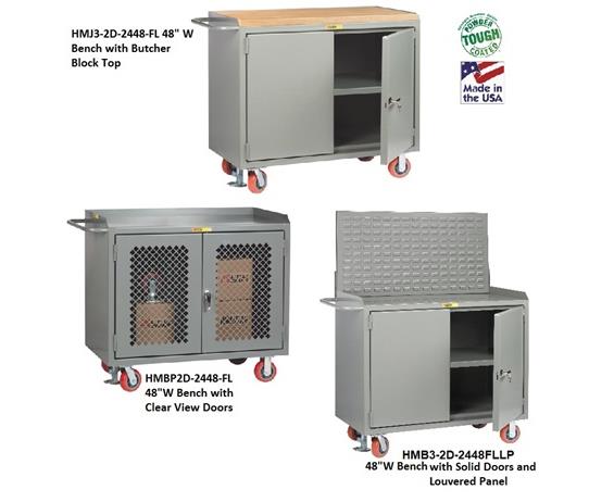48&quot; WIDE MOBILE CABINET BENCHES