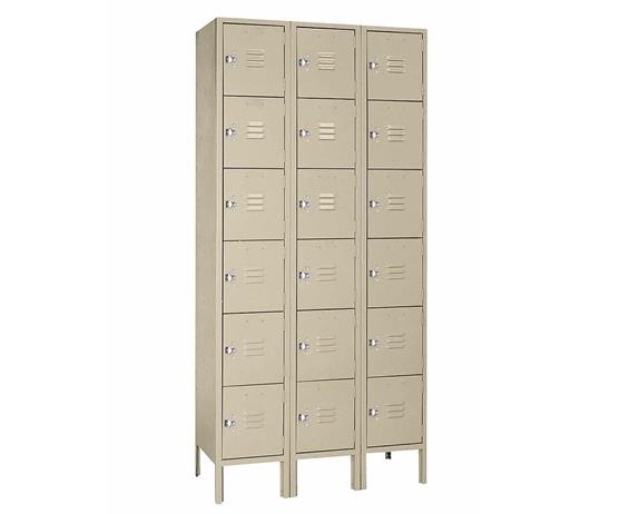 SIX TIER STEEL LOCKERS