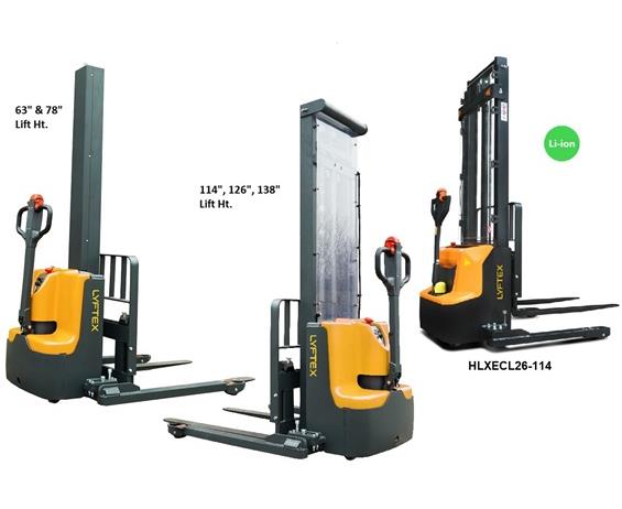 LYFTEX FULL-ELECTRIC STRADDLE STACKERS