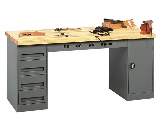 ELECTRONIC WORKBENCHES WITH MODULAR CABINETS