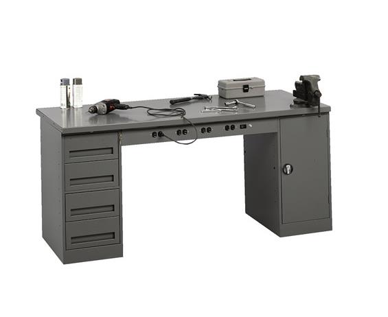 ELECTRONIC WORKBENCHES WITH MODULAR CABINETS