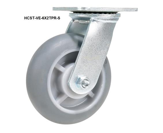 HIGH CAPACITY (TPR) THERMOPLASTIC RUBBER CASTERS