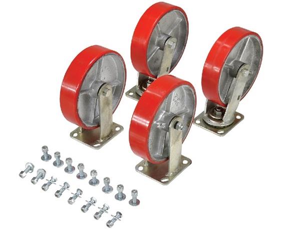 CASTERS FOR STEEL HOPPERS