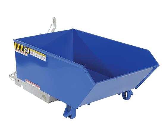 LOW PROFILE 90 DEGREES SELF-DUMPING STEEL HOPPERS