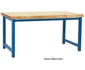 KENNEDY SERIES WORKBENCH W/OILED BUTCHERBLOCK TOP - SQUARE CUT EDGE