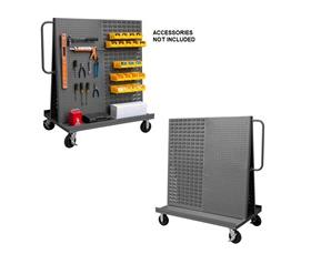 LOUVERED PANEL &amp; PEGBOARD A-FRAME TRUCKS