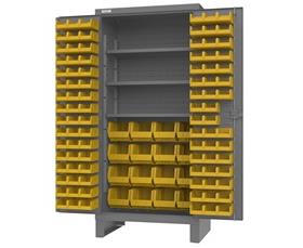 HEAVY DUTY CABINETS WITH HOOK-ON-BINS® &amp; SHELVES