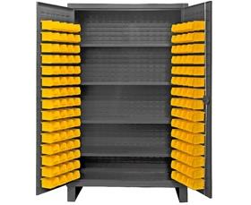 HEAVY DUTY STORAGE CABINETS WITH HOOK-ON BINS