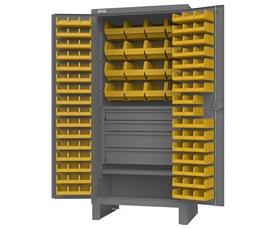 EXTRA HEAVY DUTY CABINET WITH HOOK-ON-BINS®, SHELVES &amp; DRAWERS
