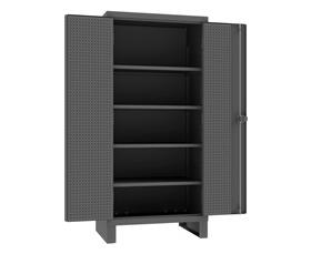 EXTRA HEAVY DUTY CABINET WITH PEGBOARD DOORS &amp; SHELVES