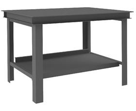 SUPER HEAVY-DUTY WORKBENCHES WITH TOP SHELF ONLY