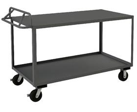ROLLING STOCK CART WITH ERGONOMIC HANDLE