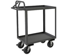 ROLLING STOCK CART WITH ERGONOMIC HANDLE