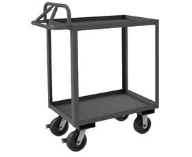 ROLLING STOCK CART WITH ERGONOMIC HANDLE
