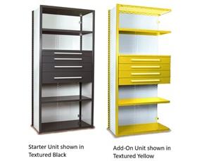 V-GRIP™ SHELVING WITH DRAWER UNITS - 84"H
