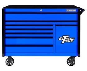 DX SERIES ROLLER CABINET WITH POWER TOOL DRAWER &amp; EXTREME POWER WORKSTATION® HUTCH