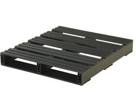 STOCKED PLASTIC PALLETS
