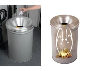 CEASE FIRE&#174; WASTE RECEPTACLES