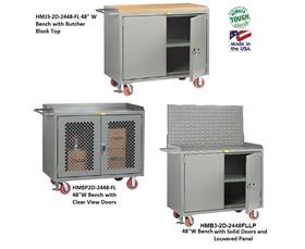 48&quot; WIDE MOBILE CABINET BENCHES