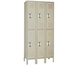 DOUBLE TIER STEEL LOCKERS