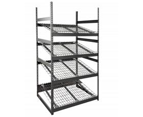 GRAVITY FLOW RACK- STANDARD DUTY- BUILT WITH RIVET RACK