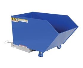 LOW PROFILE 90 DEGREES SELF-DUMPING STEEL HOPPERS