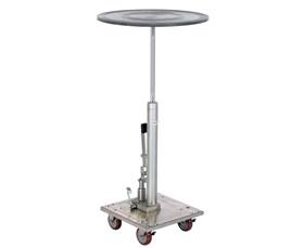 HYDRAULIC POST TABLES WITH ROUNDED TOPS