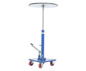 HYDRAULIC POST TABLES WITH ROUNDED TOPS